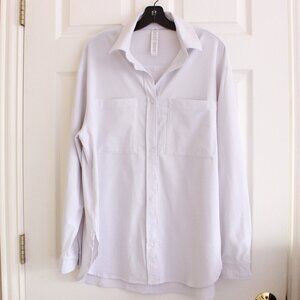 ALO Yoga Dreamscape Shirt Button Down Light Grey